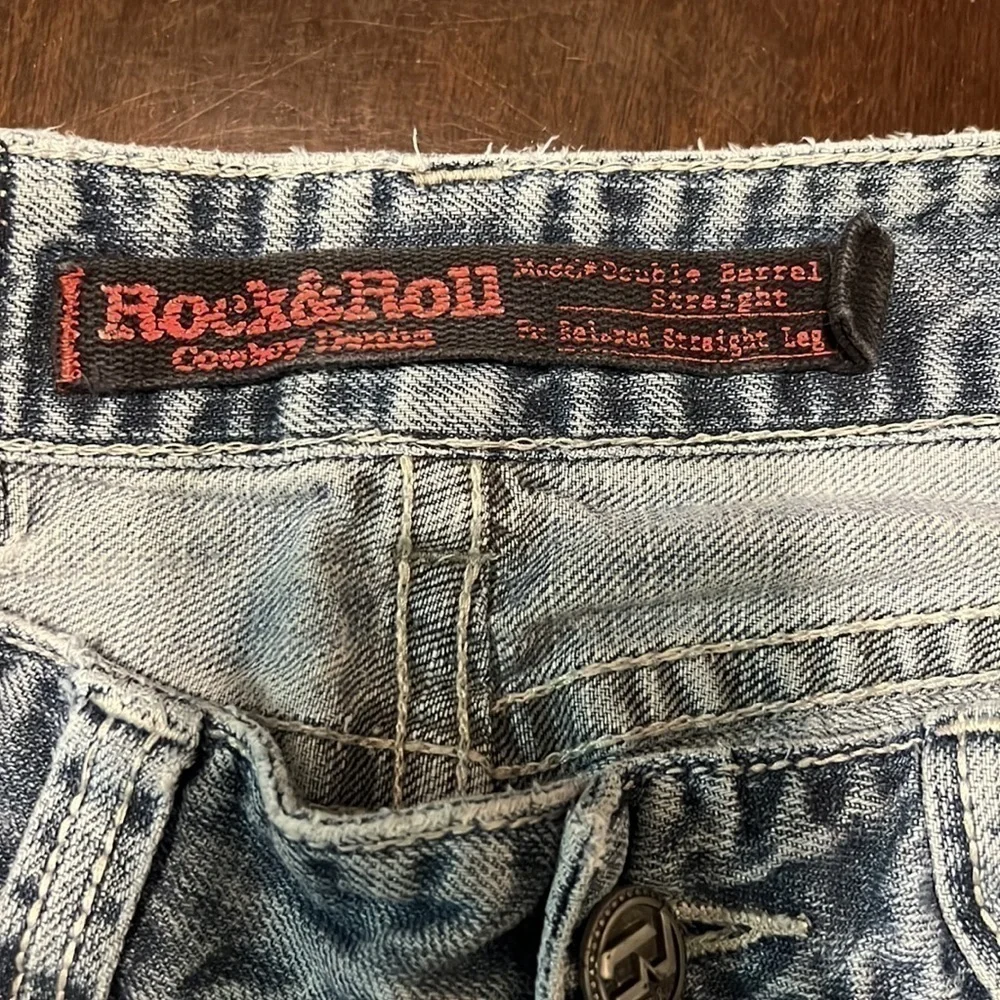 Men’s Rock and Roll Cowboy Straight Relaxed Fit Jeans Size 33x36 (GREAT)